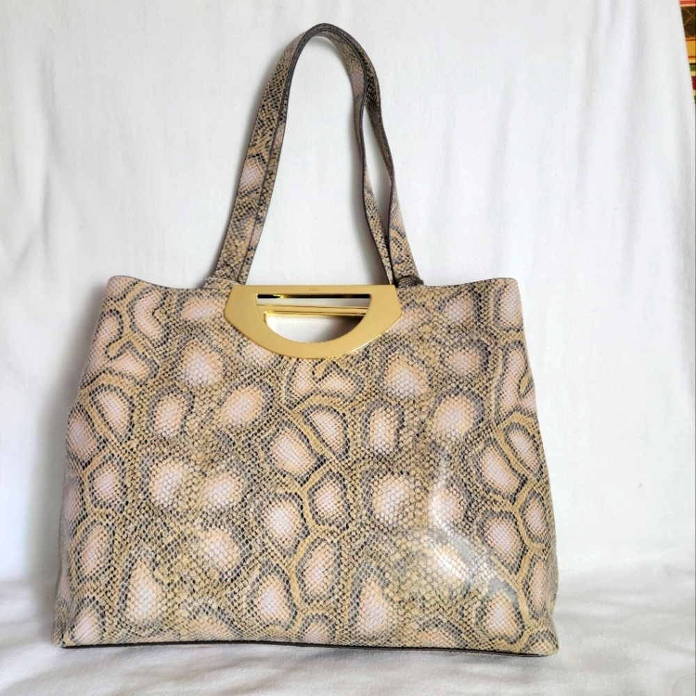 Gili Snakeskin large shoulder bag